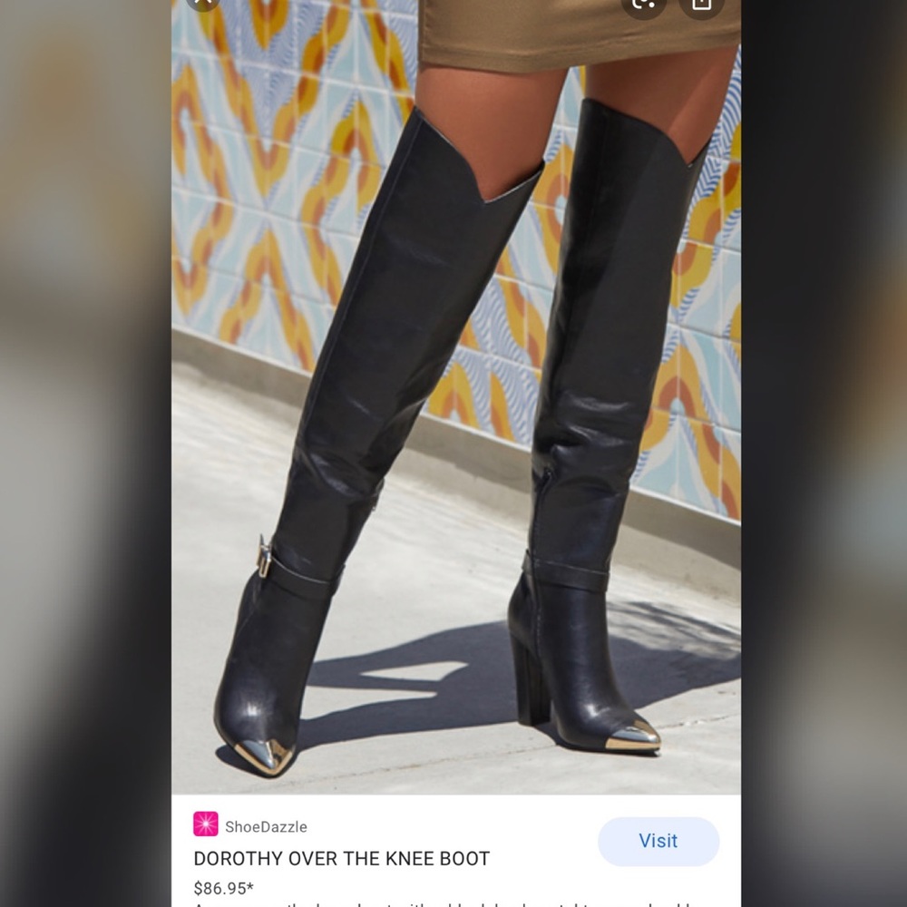 Over The Knee Boots( Never worn, still in box, but box is bent).